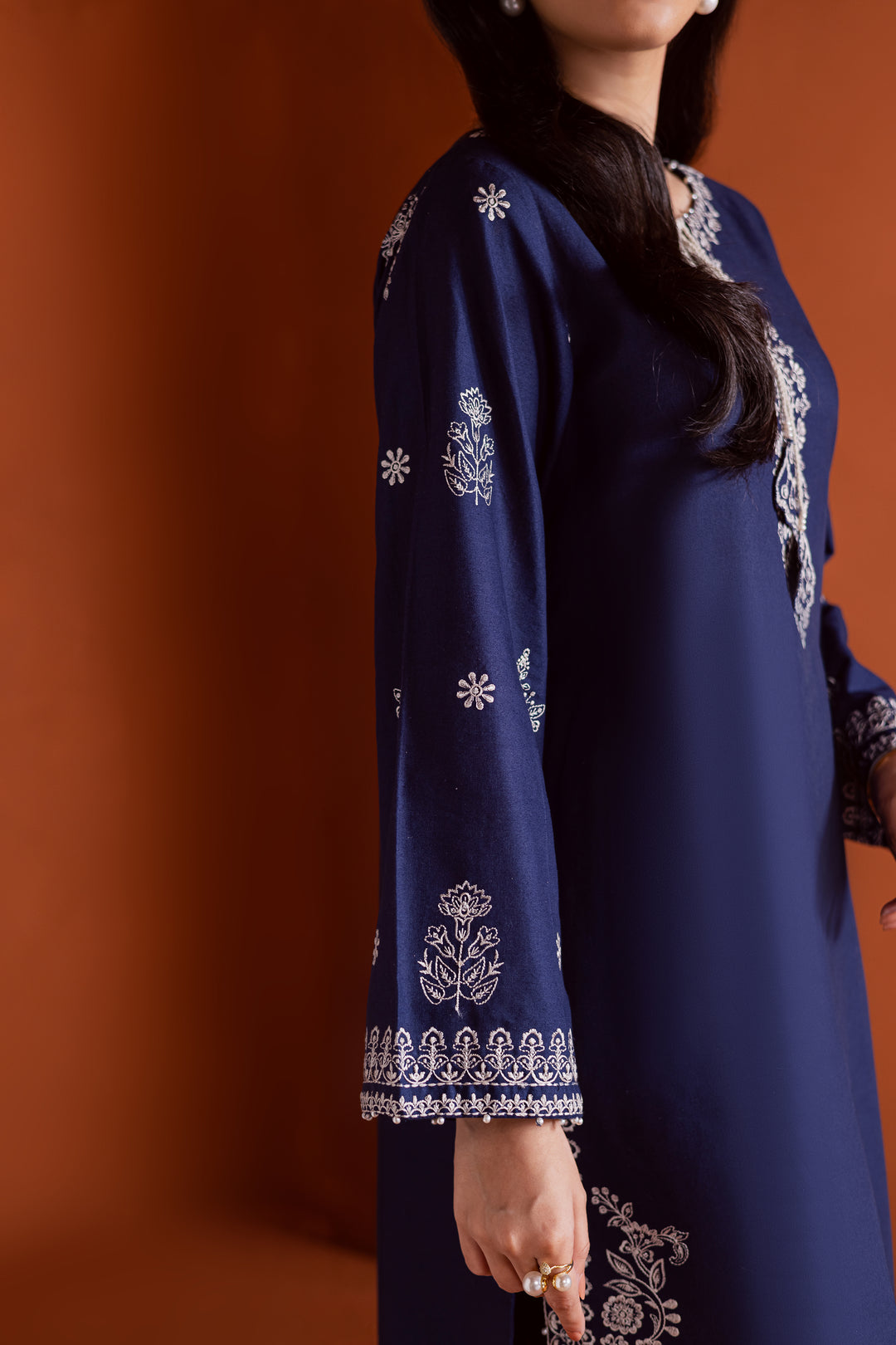 Bloomy 2Pc - Embroidered Cambric Dress
