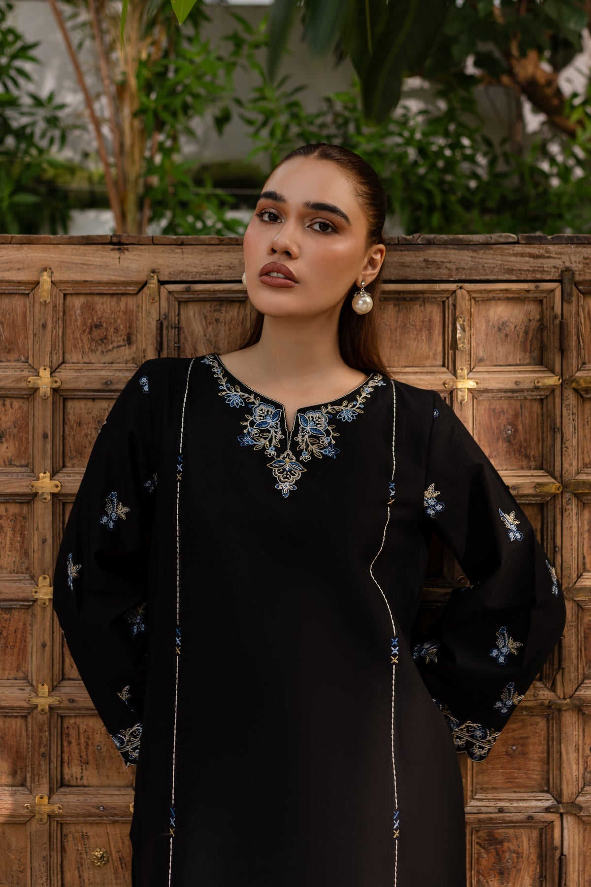 Best Seller - Nashwa- 2Pc Stitched Embroidered Dress