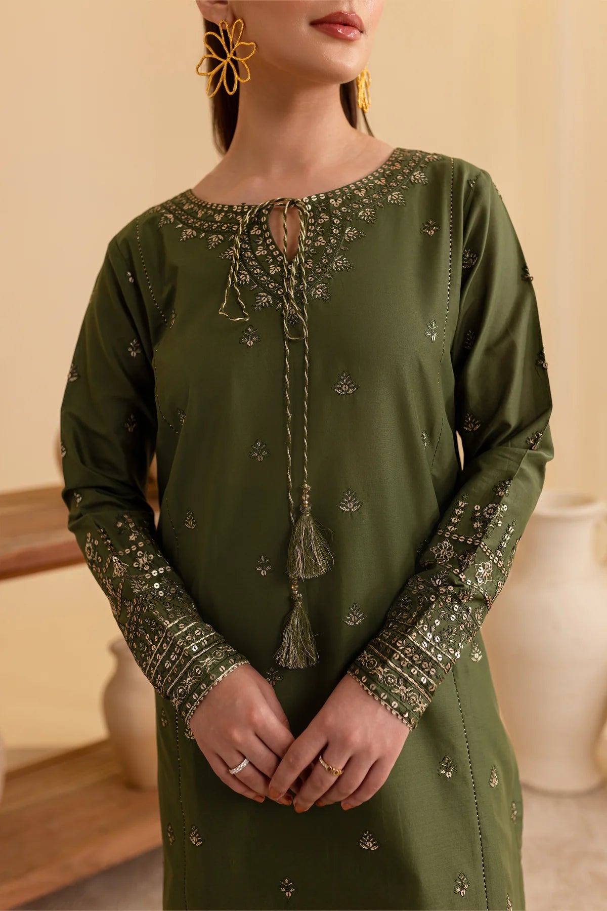 Imre 2Pc - Embroidered Pima Lawn