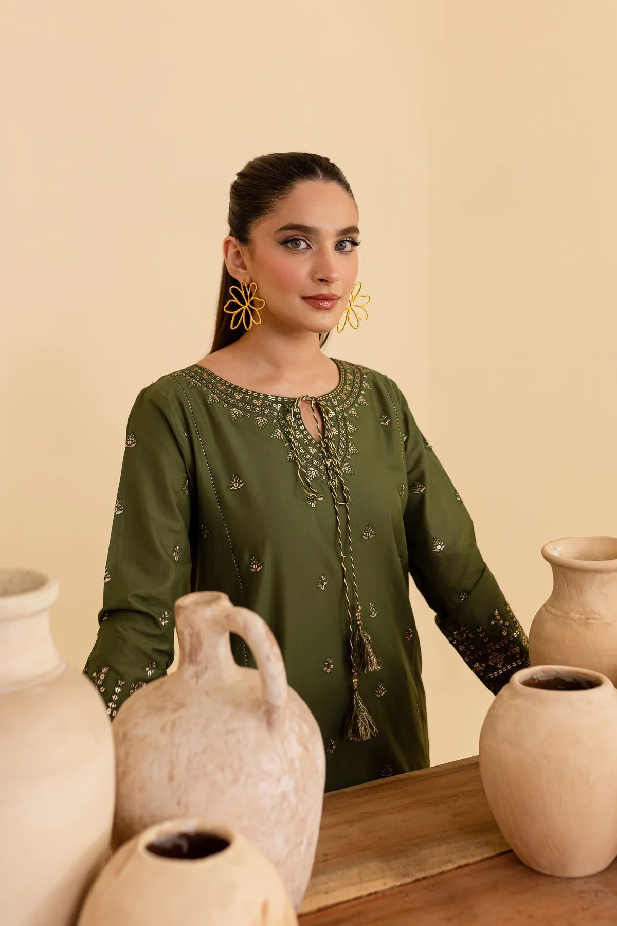 Imre 2Pc - Embroidered Pima Lawn