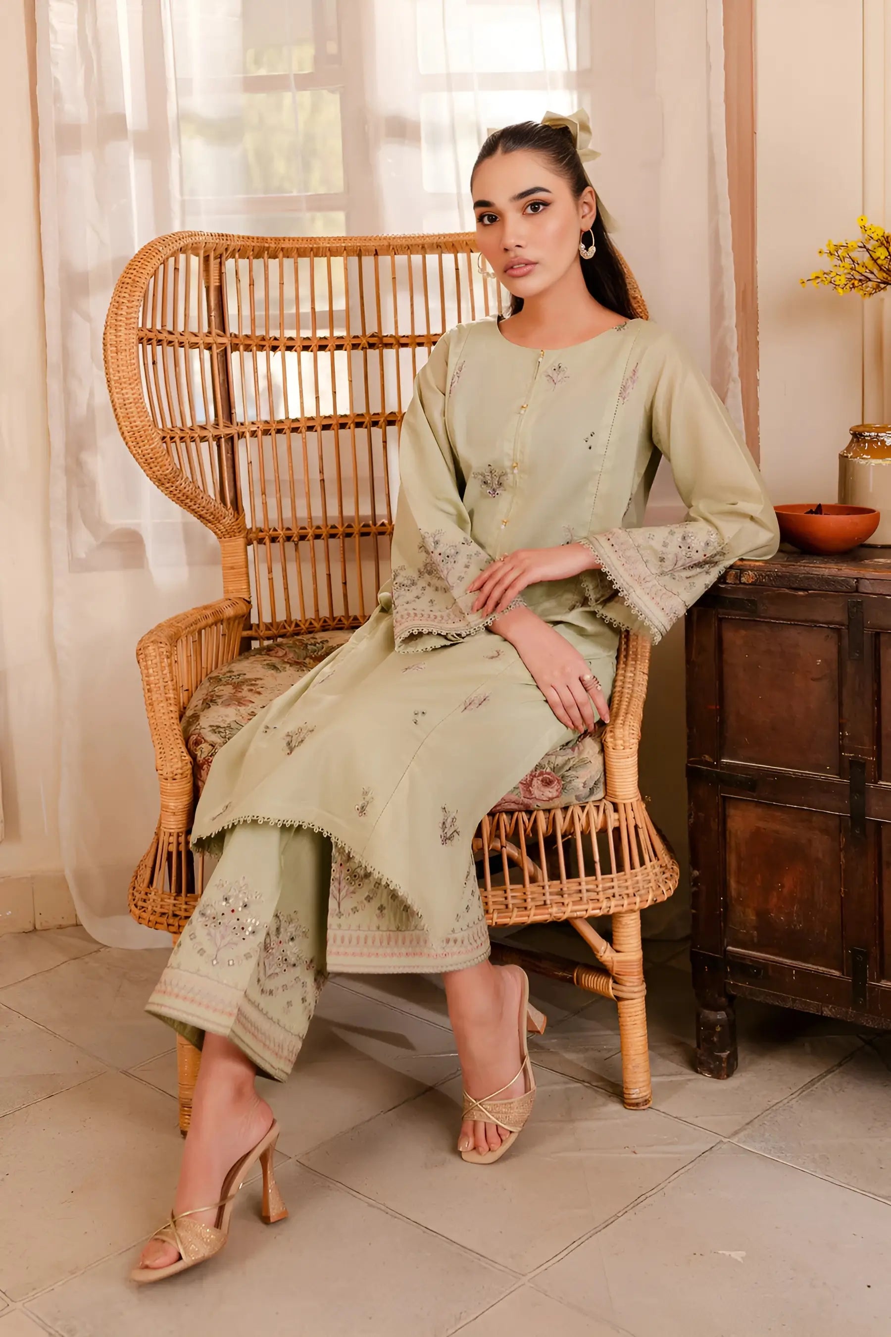 Agape 2Pc - Embroidered Lawn Dress