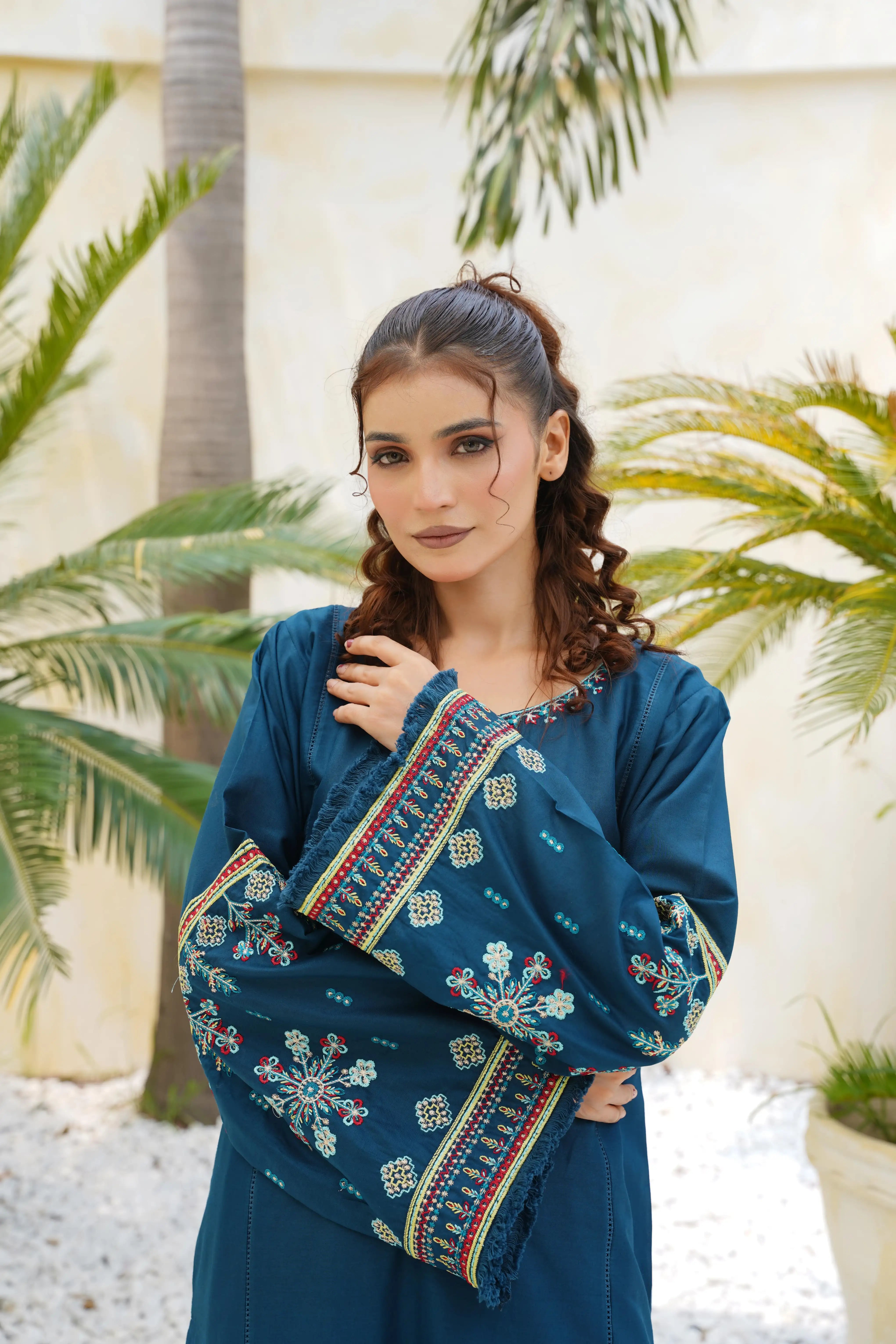 Winter - Sooya - 2Pc Embroidered Dress