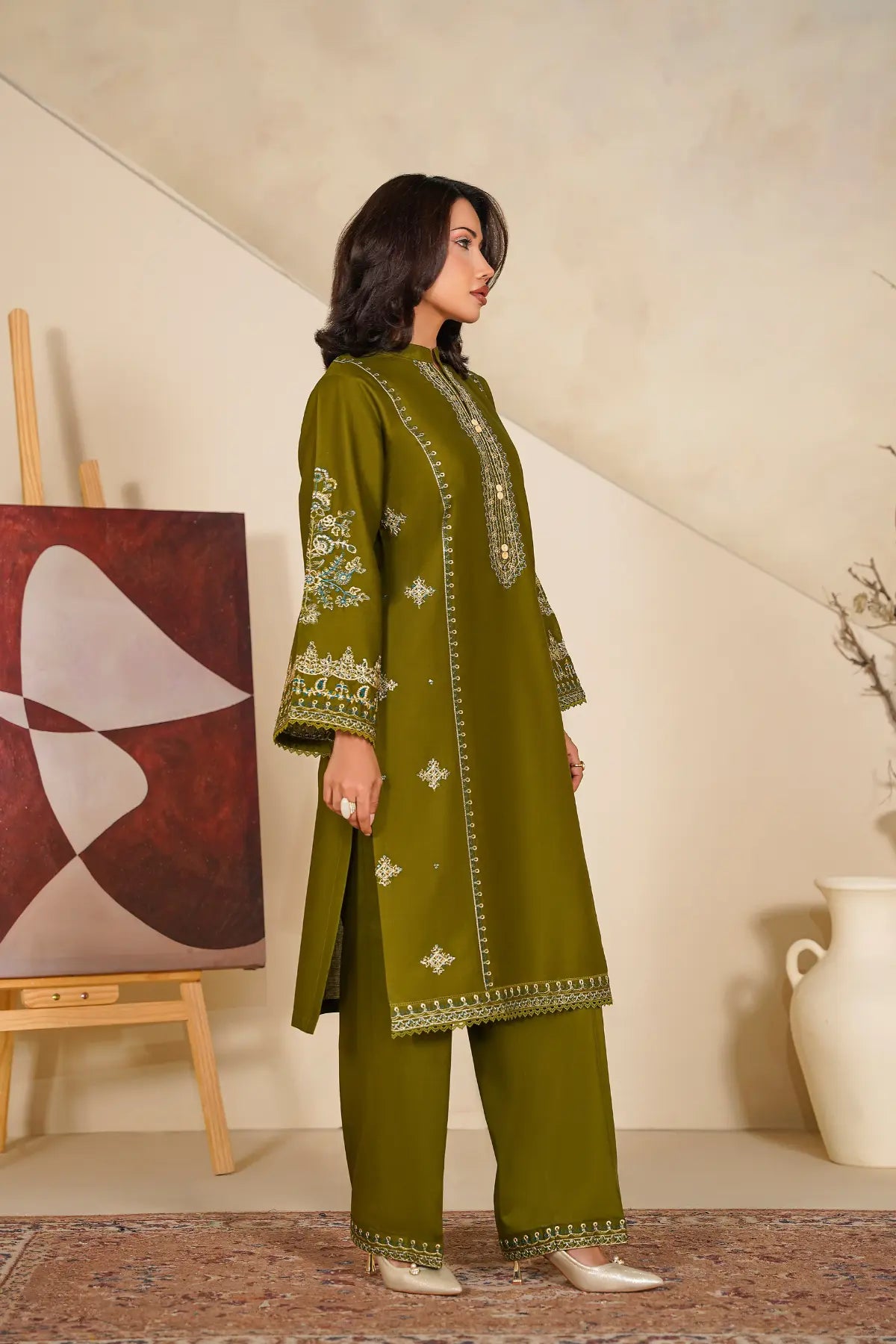 Green Glaze - 2Pc Stitched - Limited Stock