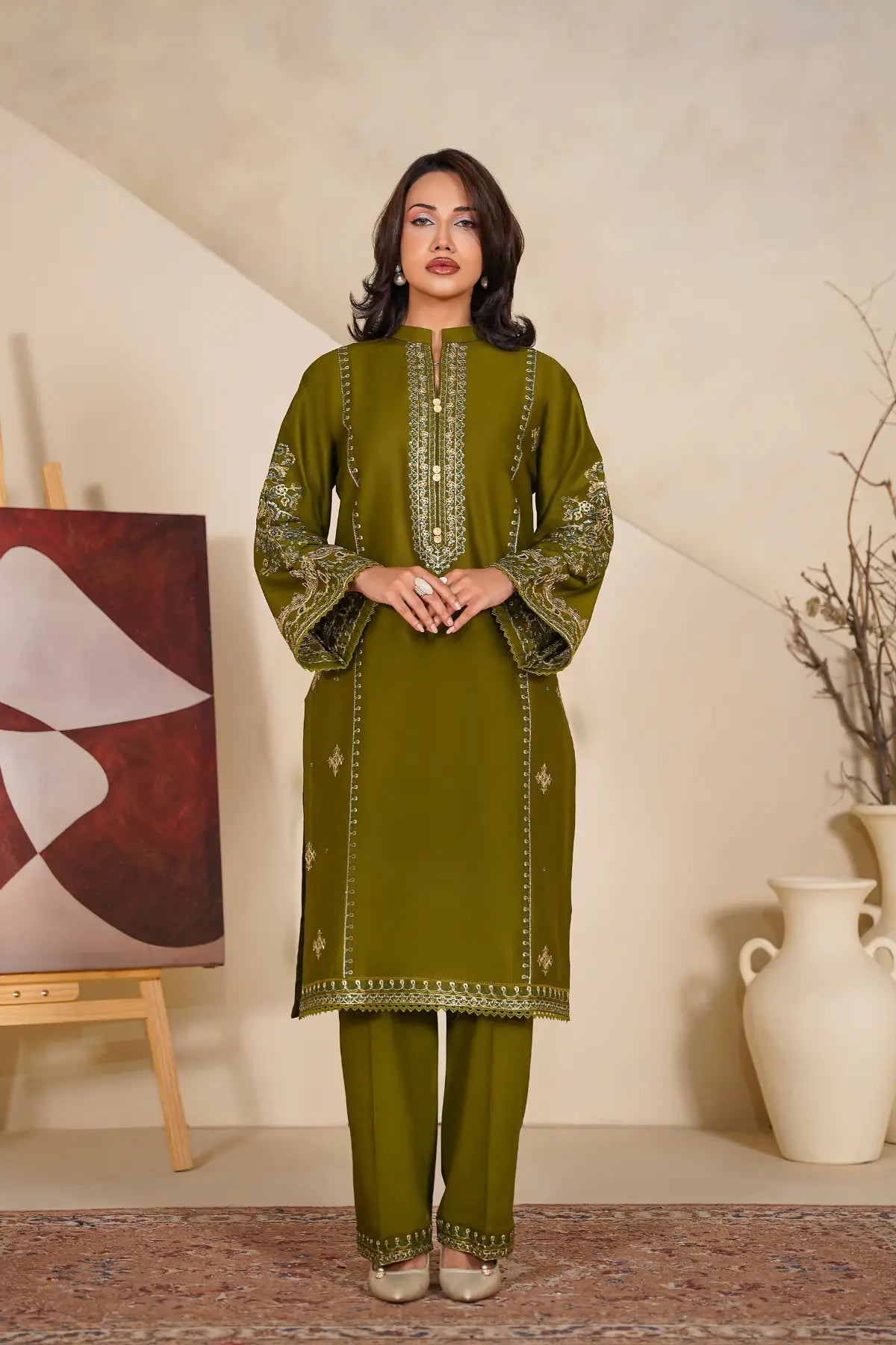 Green Glaze - 2Pc Stitched - Limited Stock