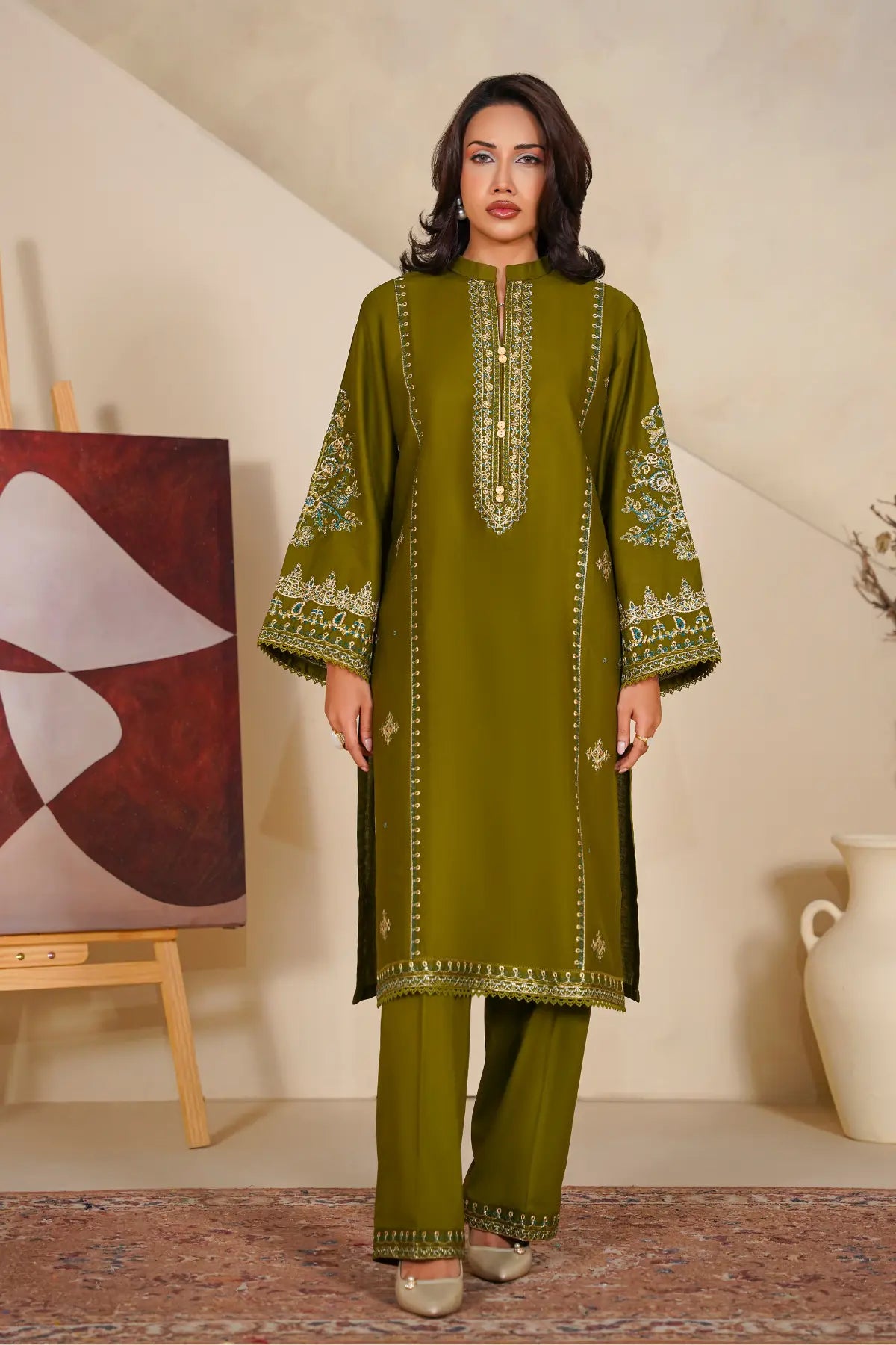 Green Glaze - 2Pc Stitched - Limited Stock
