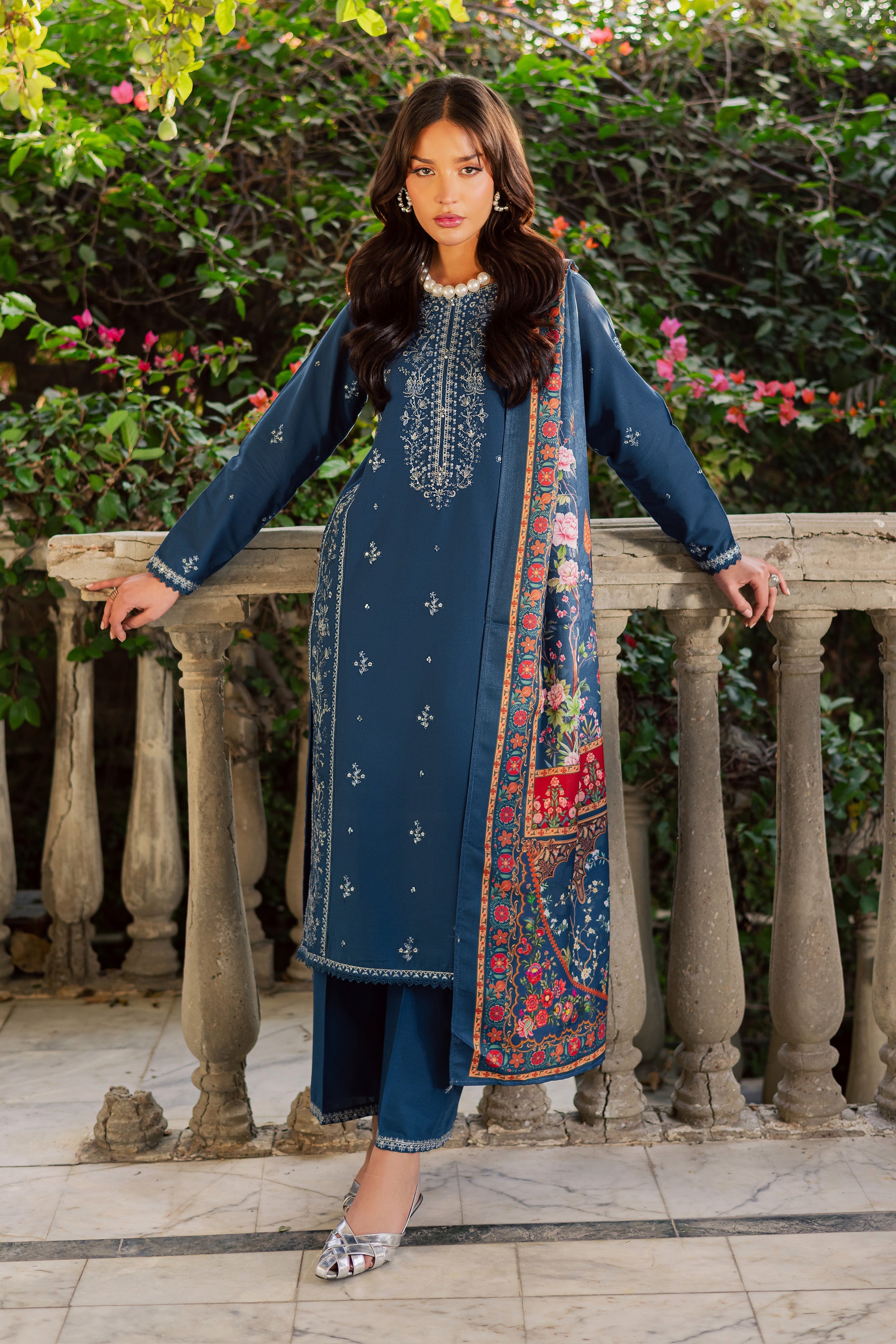 Nairobi 3Pc - Embroidered Lawn Dress