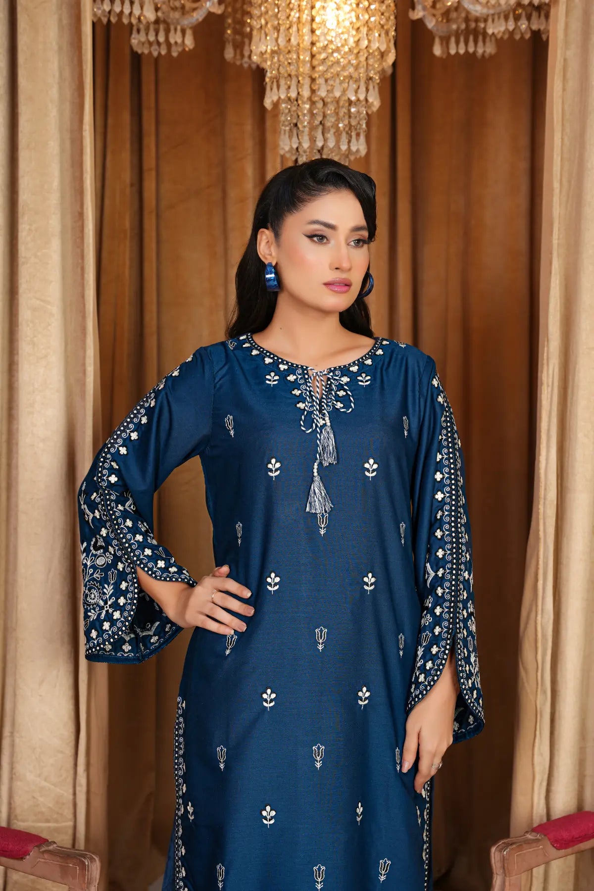 Zinc Beauty Embroidered Swiss Cambric Dress