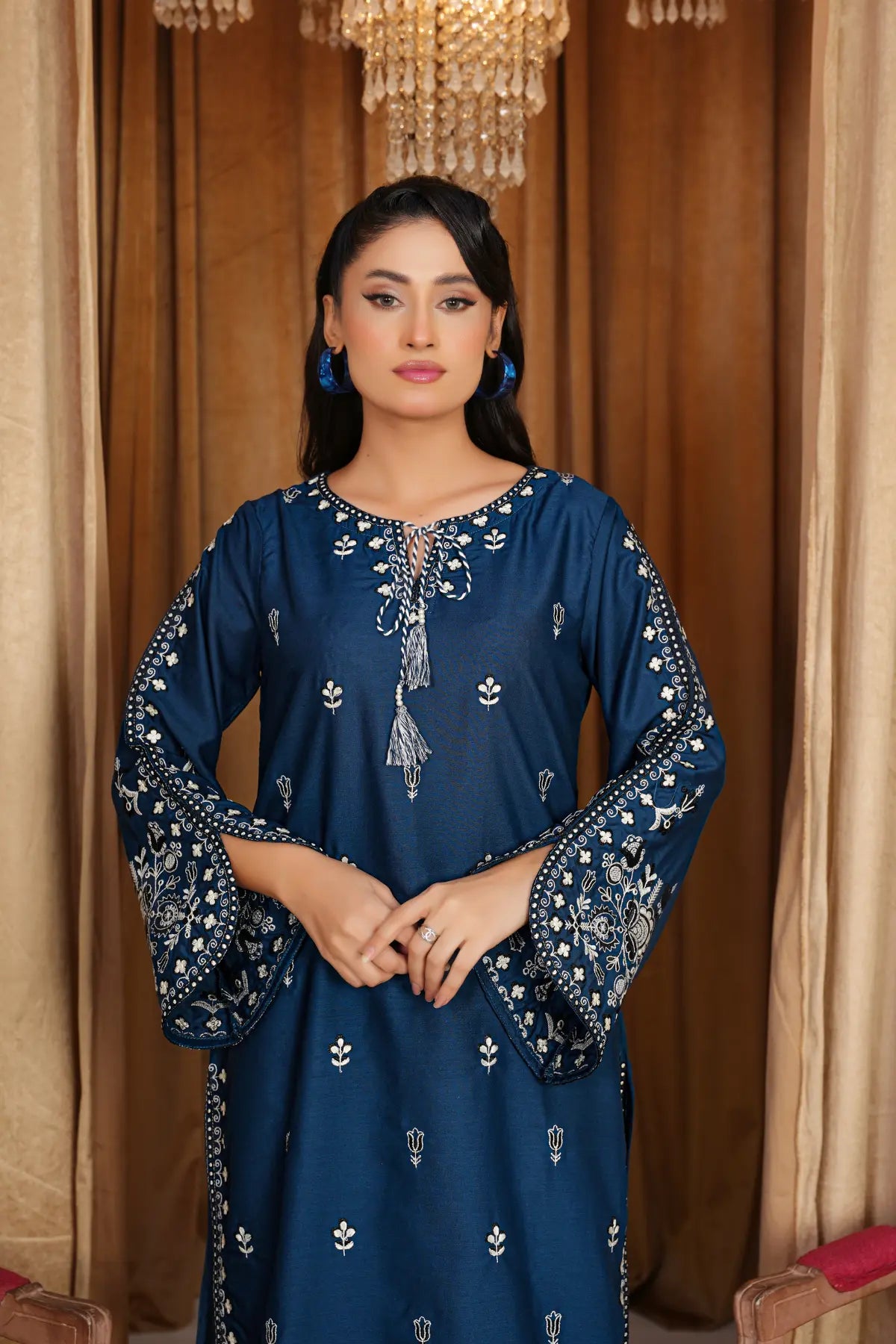 Zinc Beauty Embroidered Swiss Cambric Dress