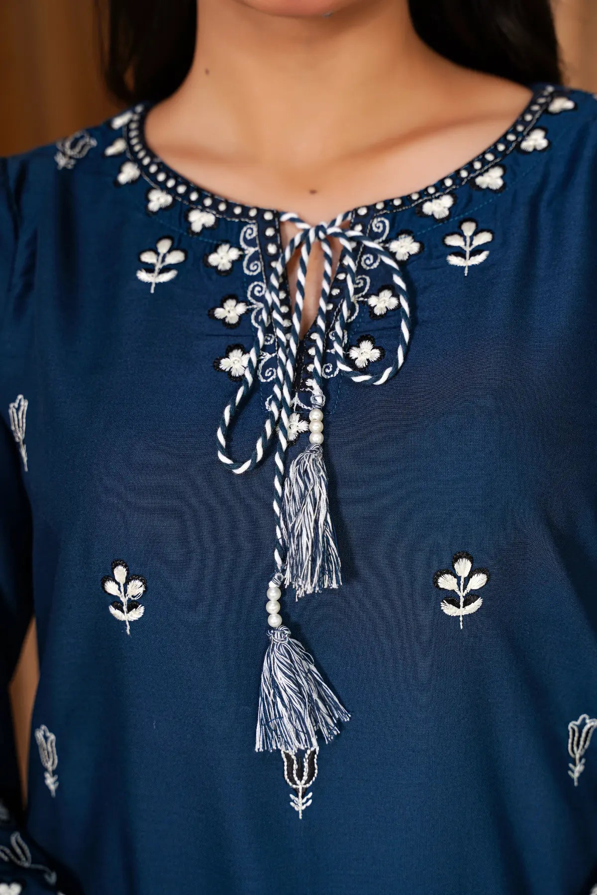 Zinc Beauty Embroidered Swiss Cambric Dress