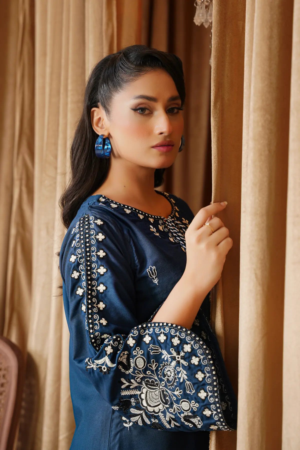 Zinc Beauty Embroidered Swiss Cambric Dress