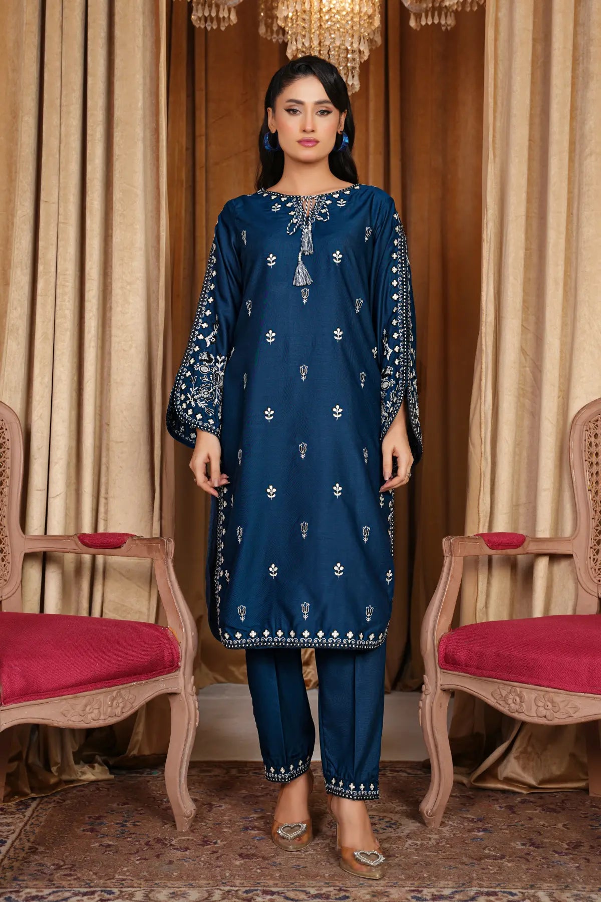 Zinc Beauty Embroidered Swiss Cambric Dress