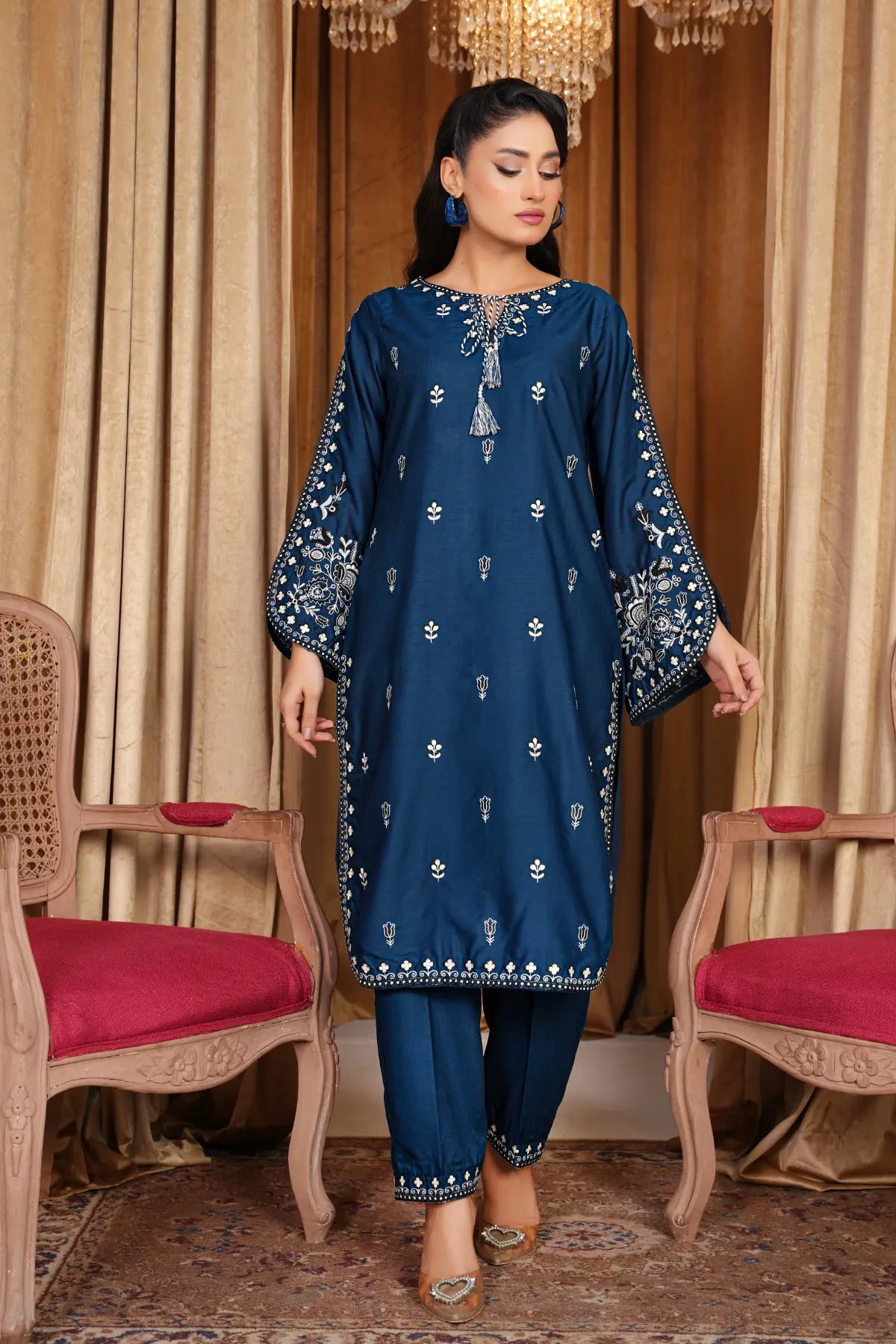 Zinc Beauty Embroidered Swiss Cambric Dress