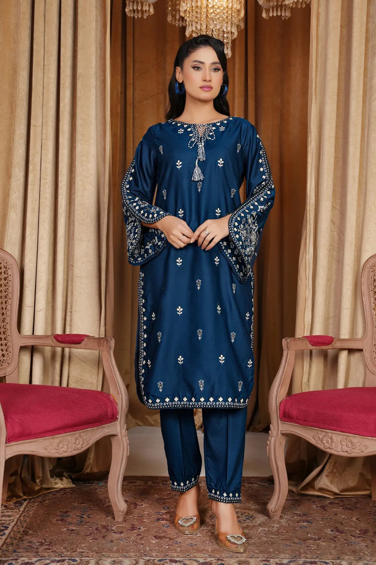 Zinc Beauty Embroidered Swiss Cambric Dress