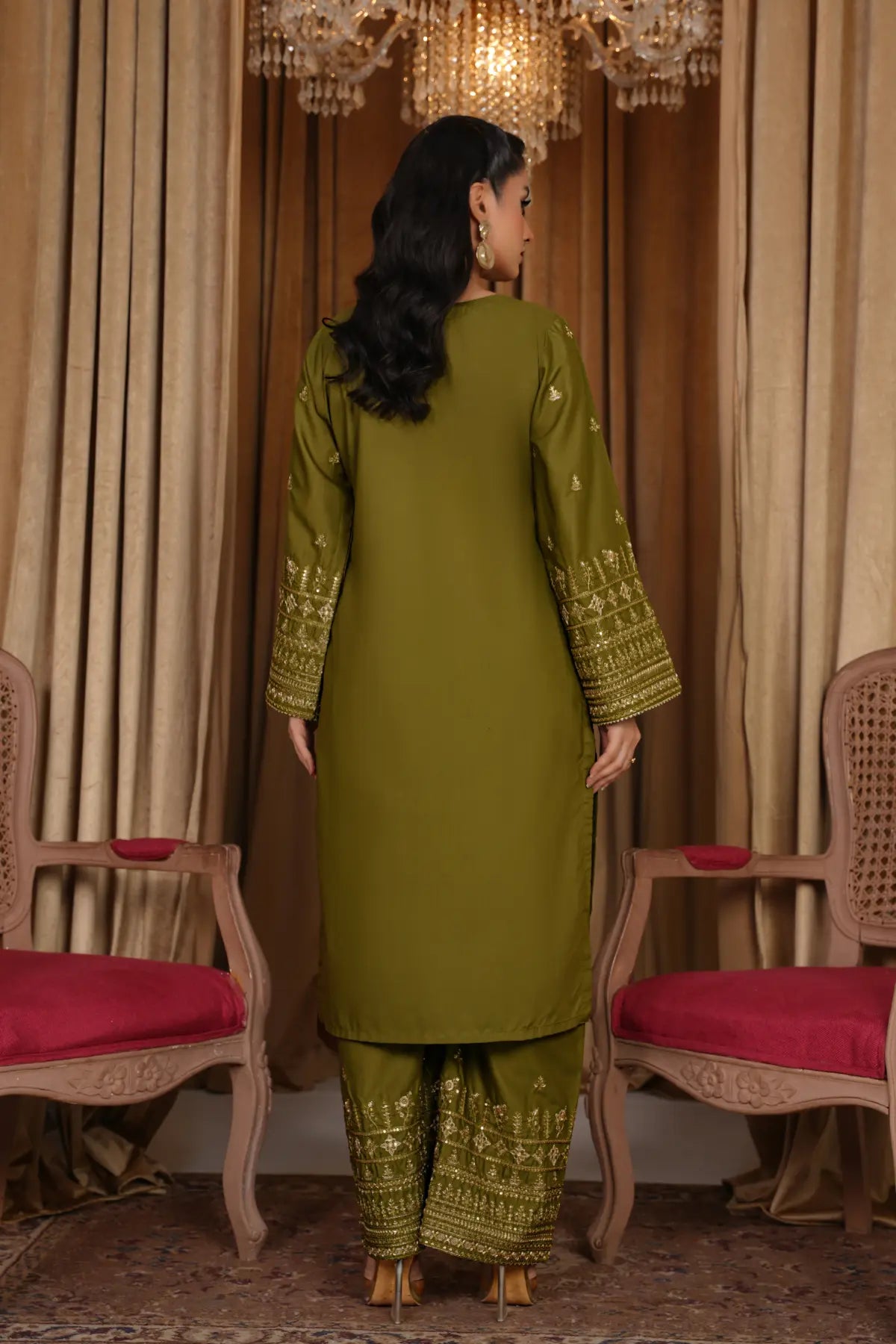 Imre 2Pc - Embroidered Swiss Cambric