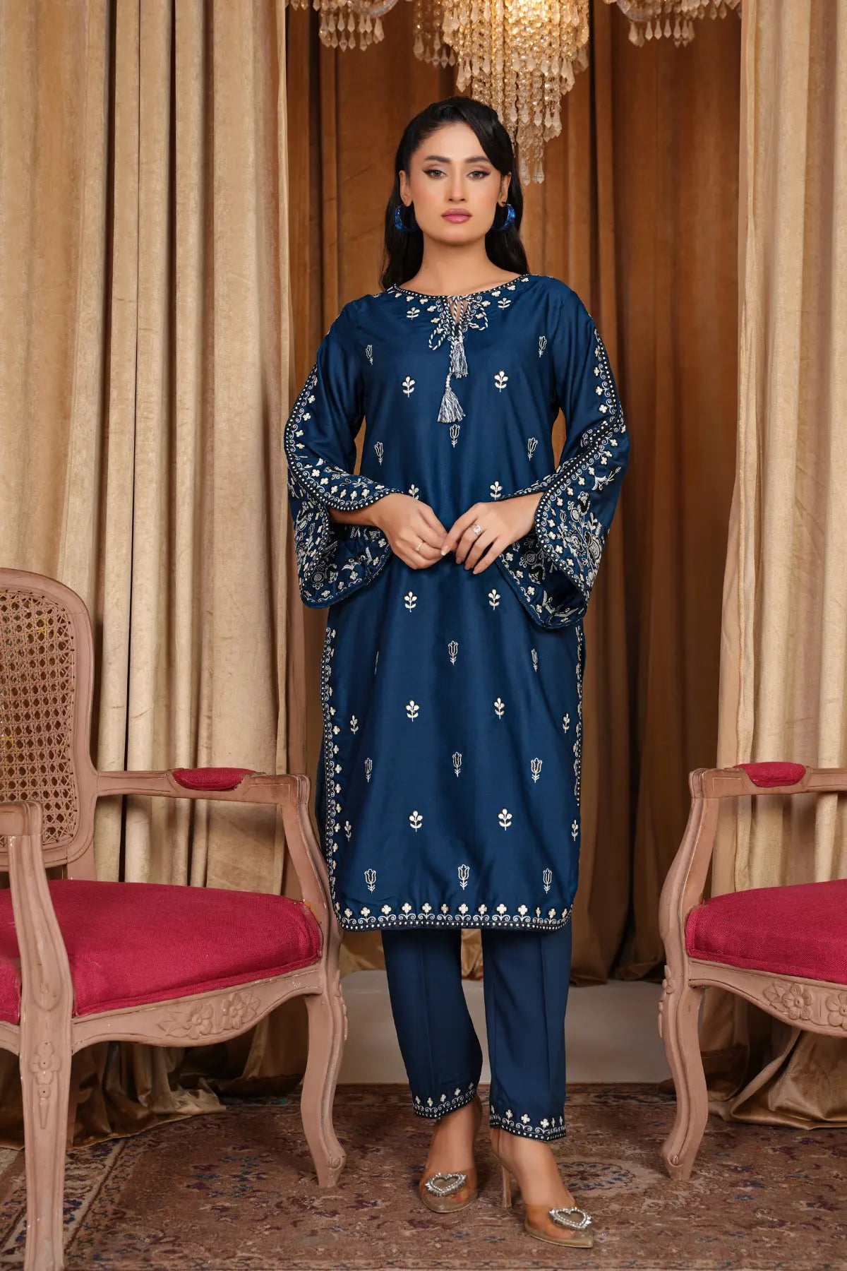 Zinc Beauty Embroidered Swiss Cambric Dress
