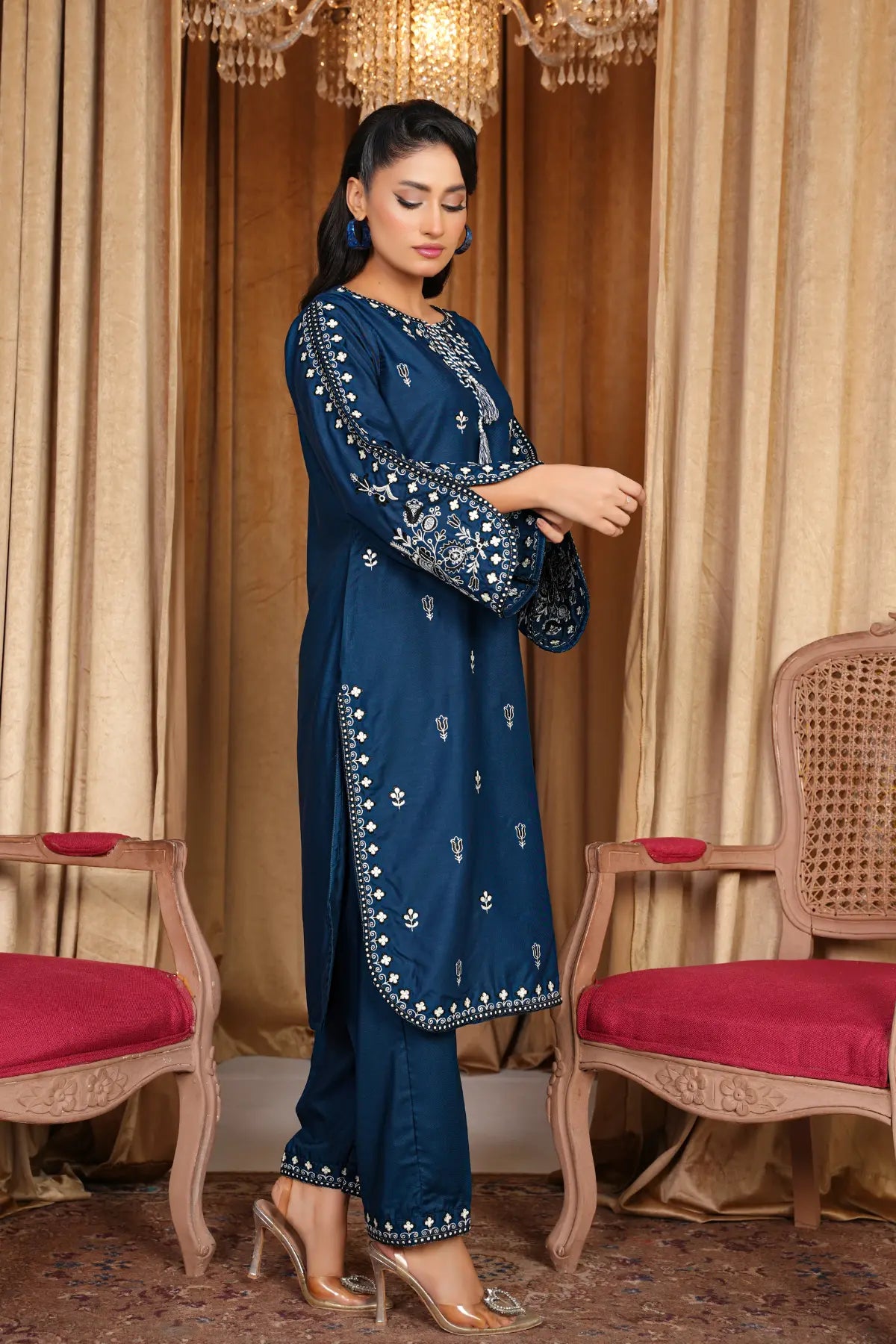 Zinc Beauty Embroidered Swiss Cambric Dress