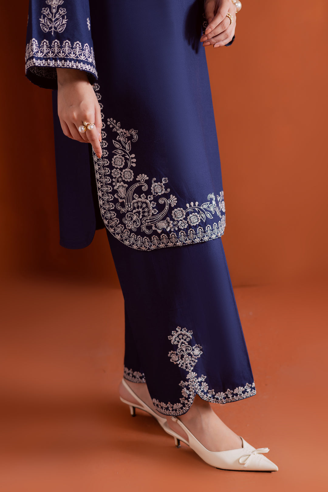 Bloomy 2Pc - Embroidered Dress