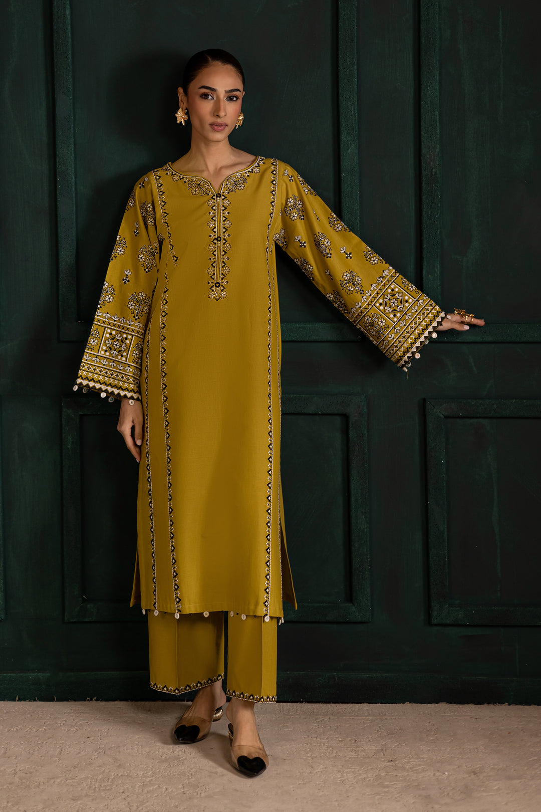 Kantha 2Pc - Embroidered  Dress