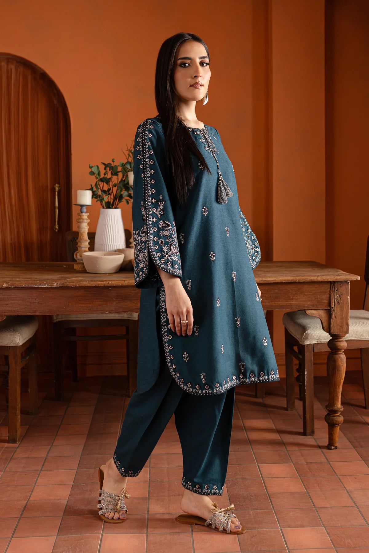 Zinc Beauty  Embroidered Pima Lawn Dress