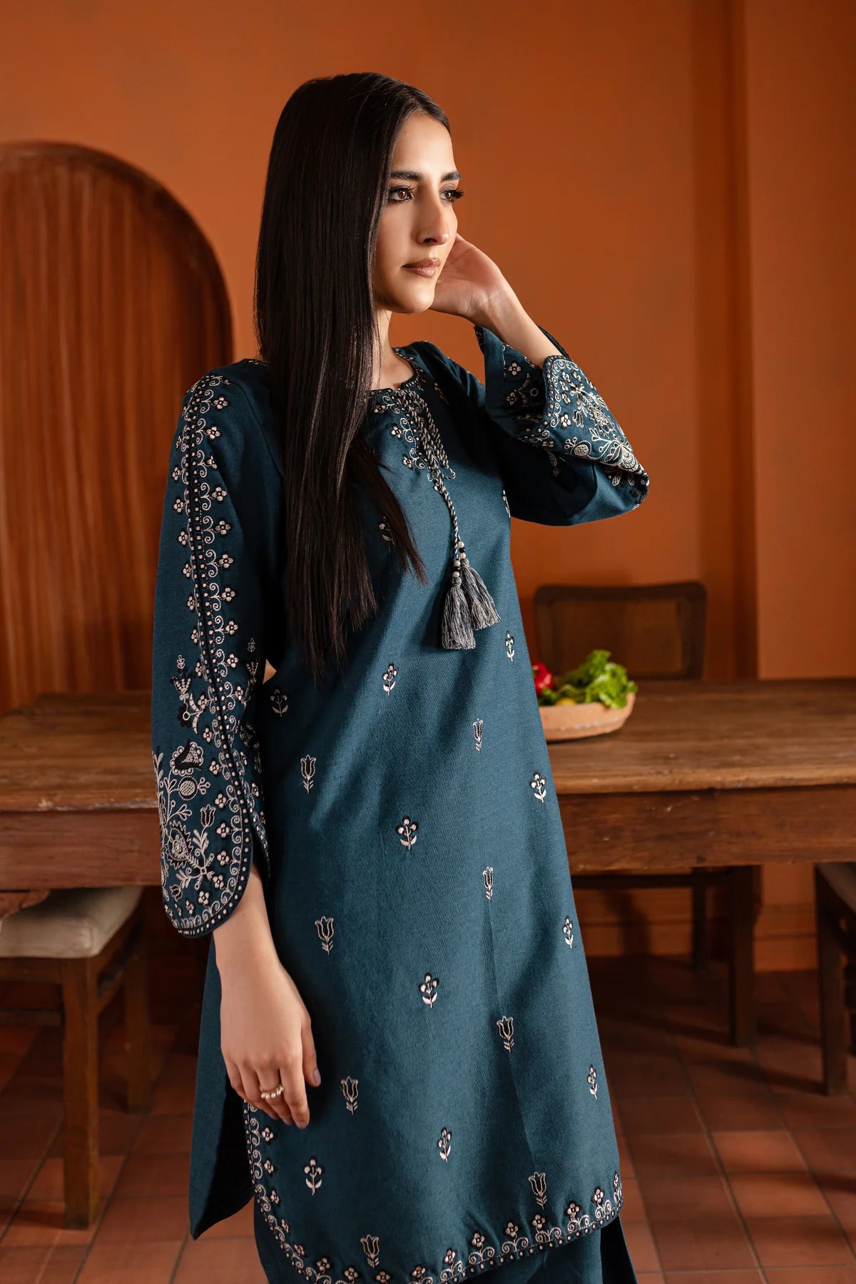 Zinc Beauty  Embroidered Pima Lawn Dress