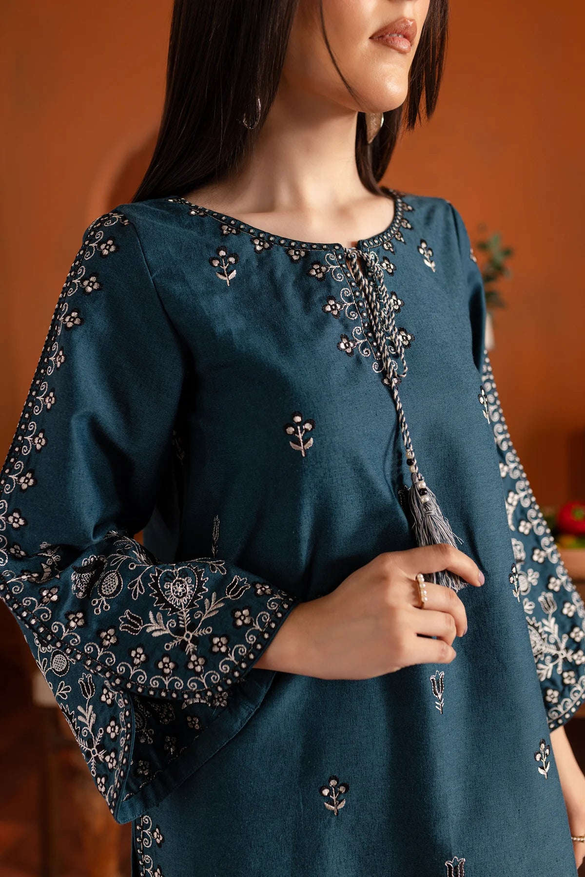Zinc Beauty  Embroidered Pima Lawn Dress