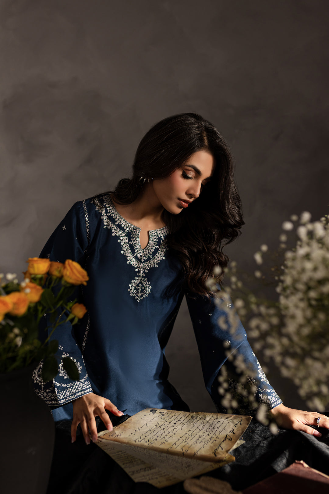 Jiya 2pc  Embroidered dress