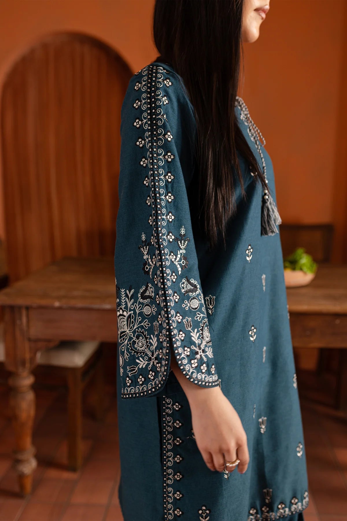 Zinc Beauty  Embroidered Pima Lawn Dress