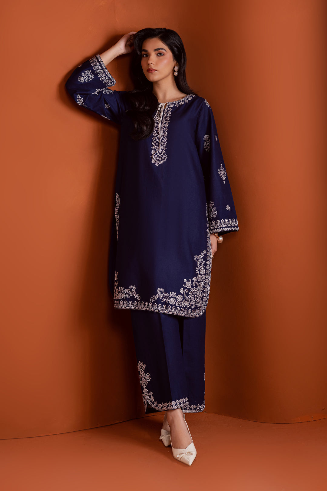 Bloomy 2Pc - Embroidered Dress