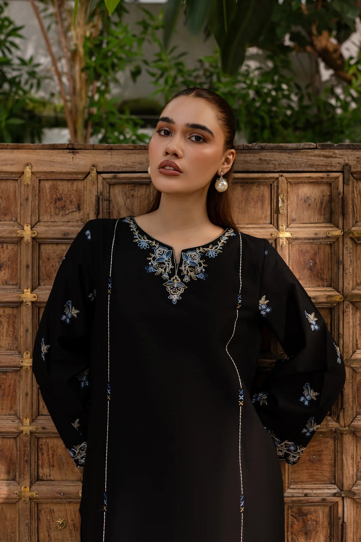 Nashwa 2Pc - Embroidered Pima Lawn Dress