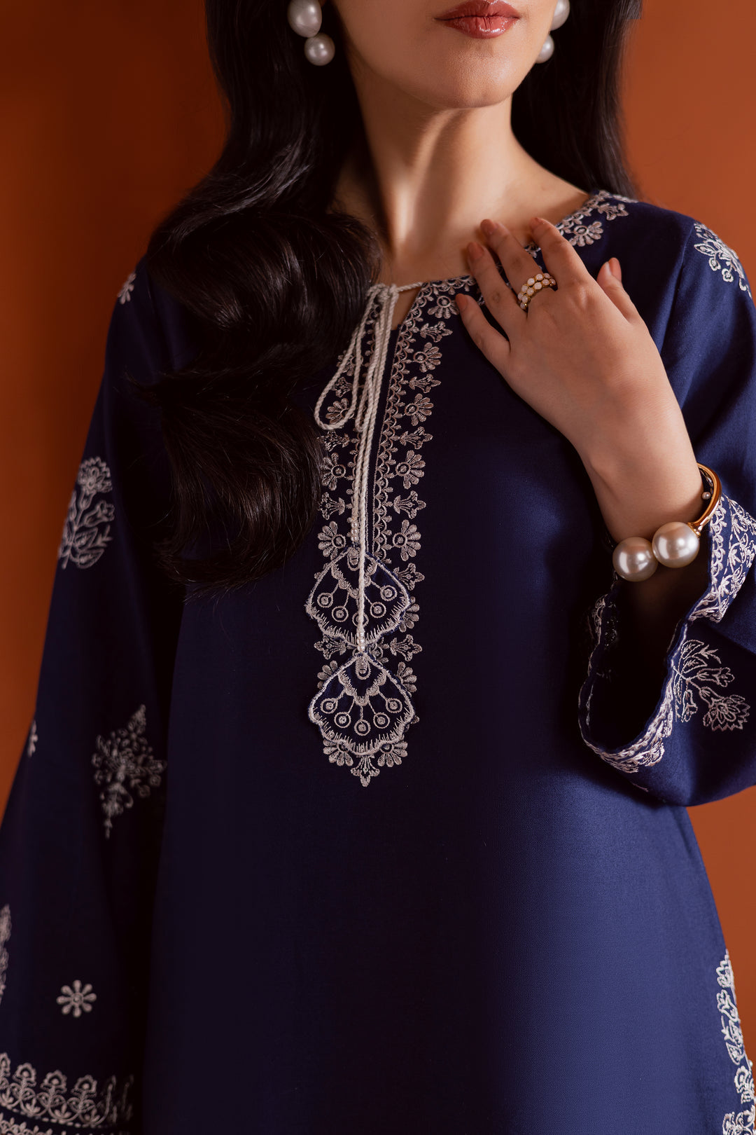 Bloomy 2Pc - Embroidered Dress