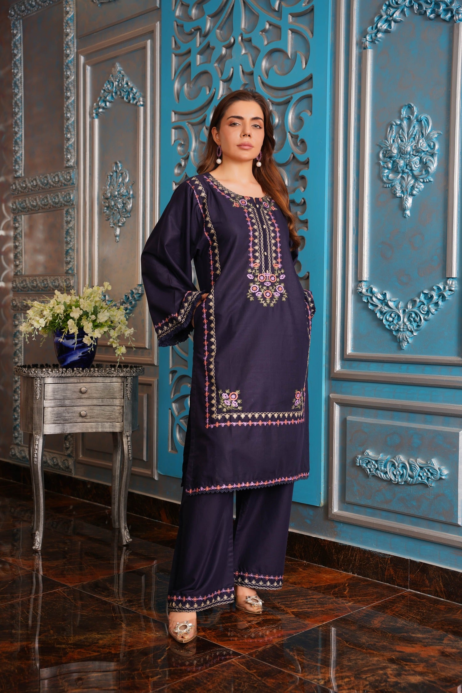 Blueberry 2Pc -Summer Dress