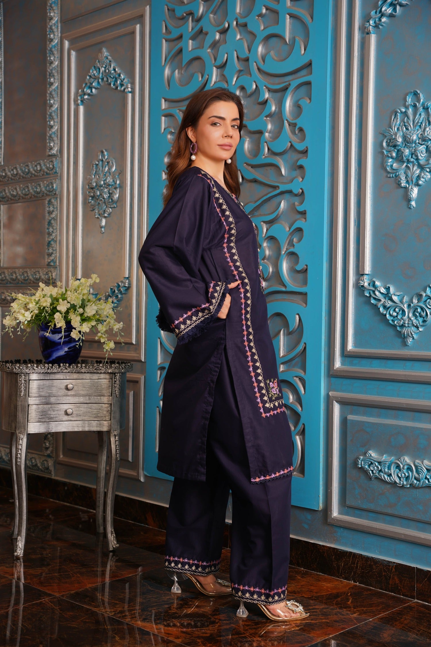 Blueberry 2Pc -Summer Dress