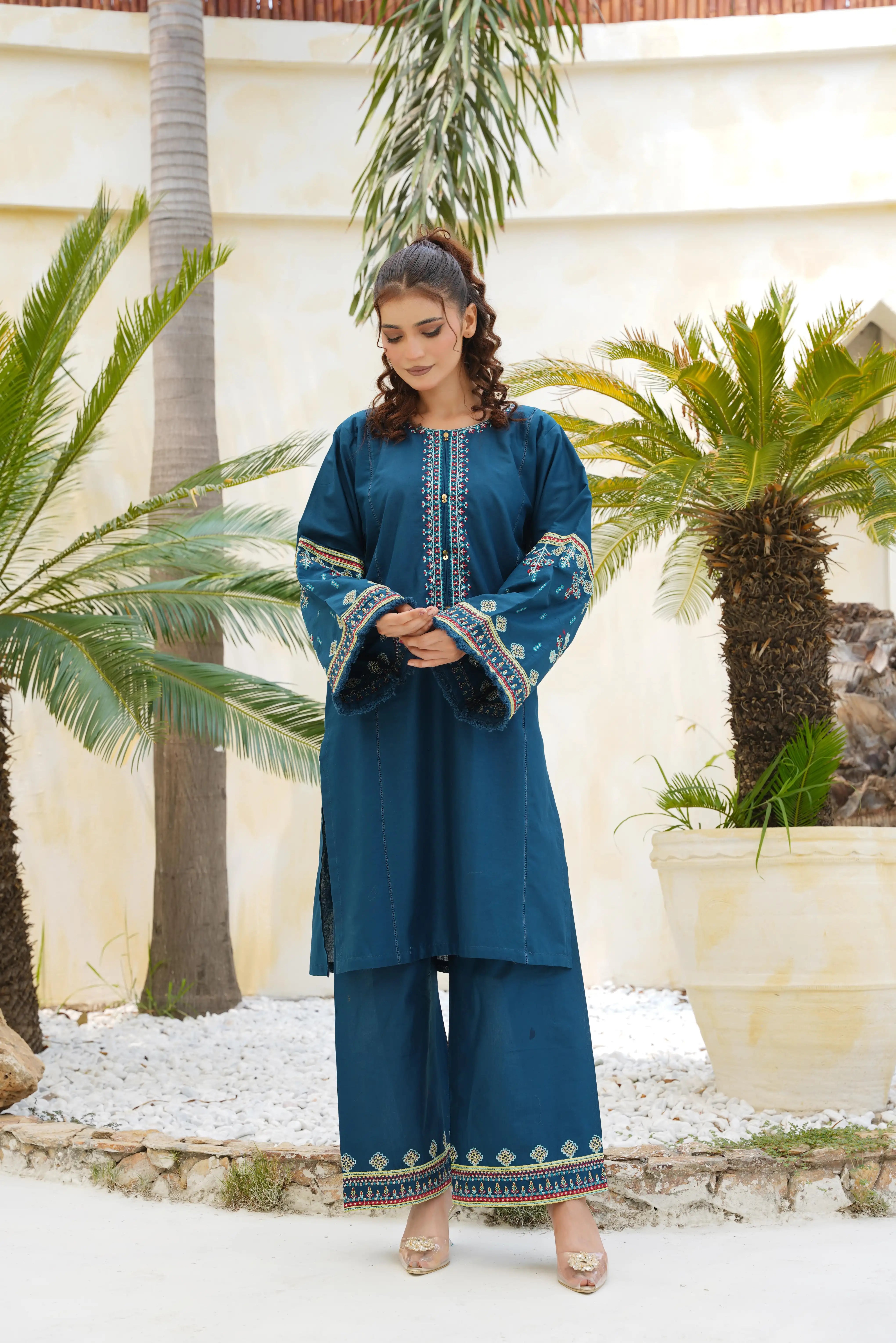 SOOYA - 2PC Swiss Cambric Dress