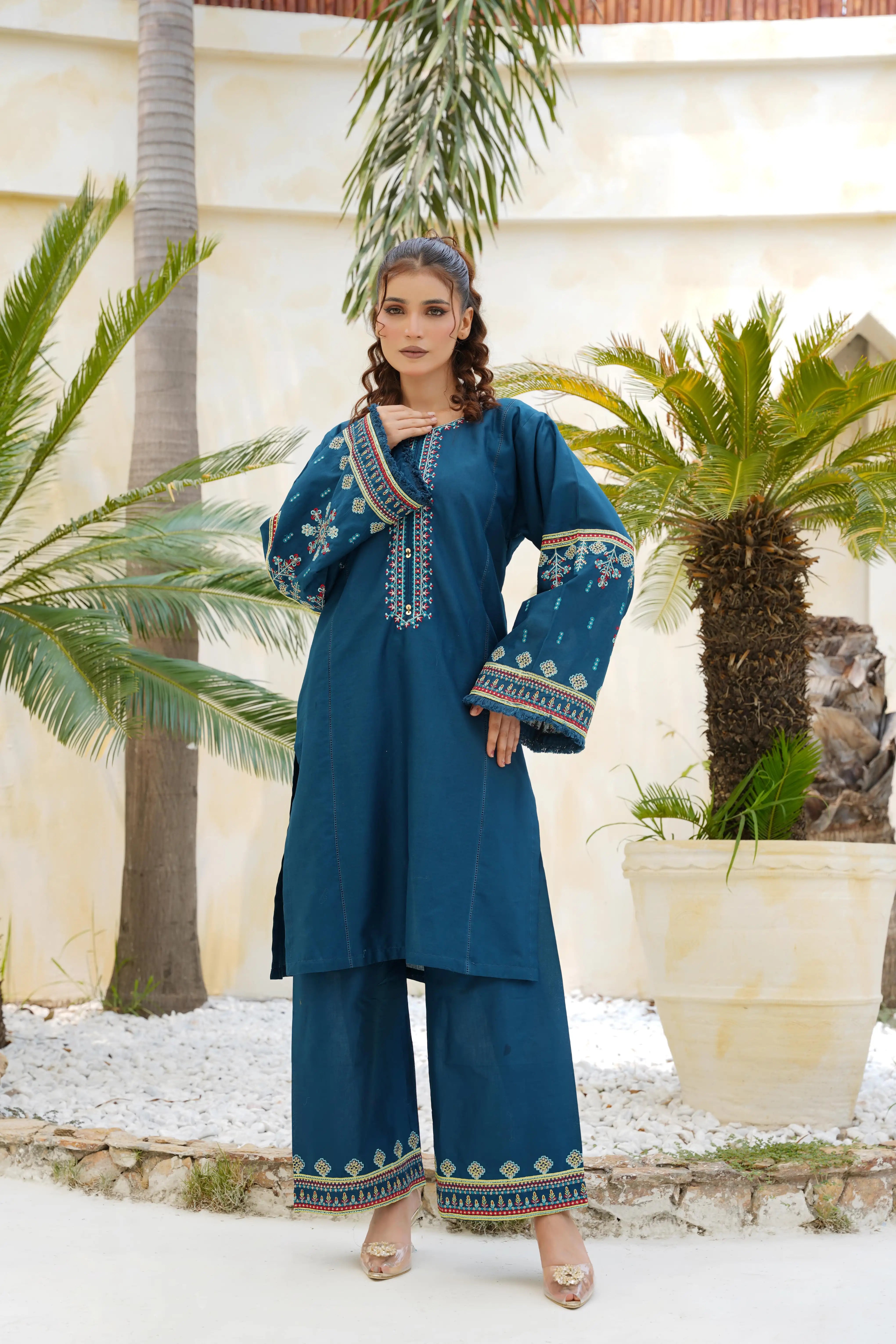 SOOYA - 2PC Swiss Cambric Dress