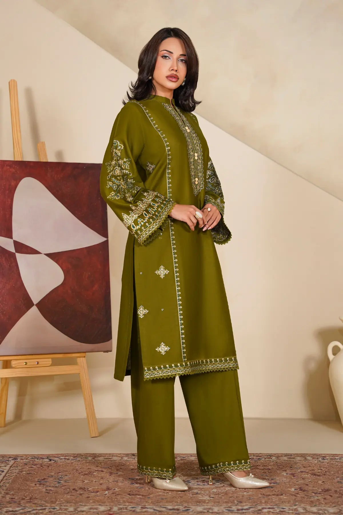 Green Glaze - 2Pc Stitched - Limited Stock