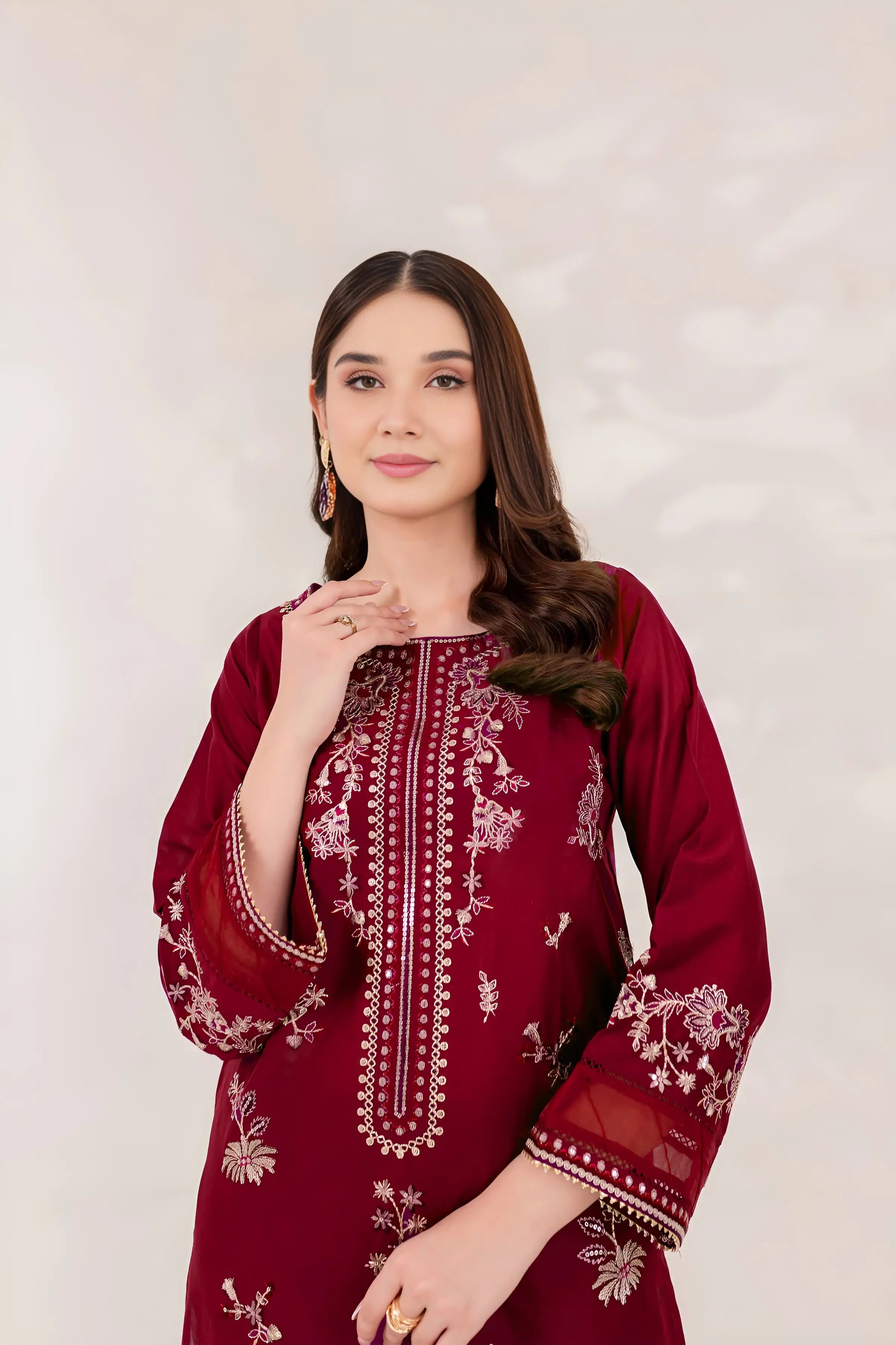 RED BLOOD - 2PC BEST SELLING -EMBROIDERED