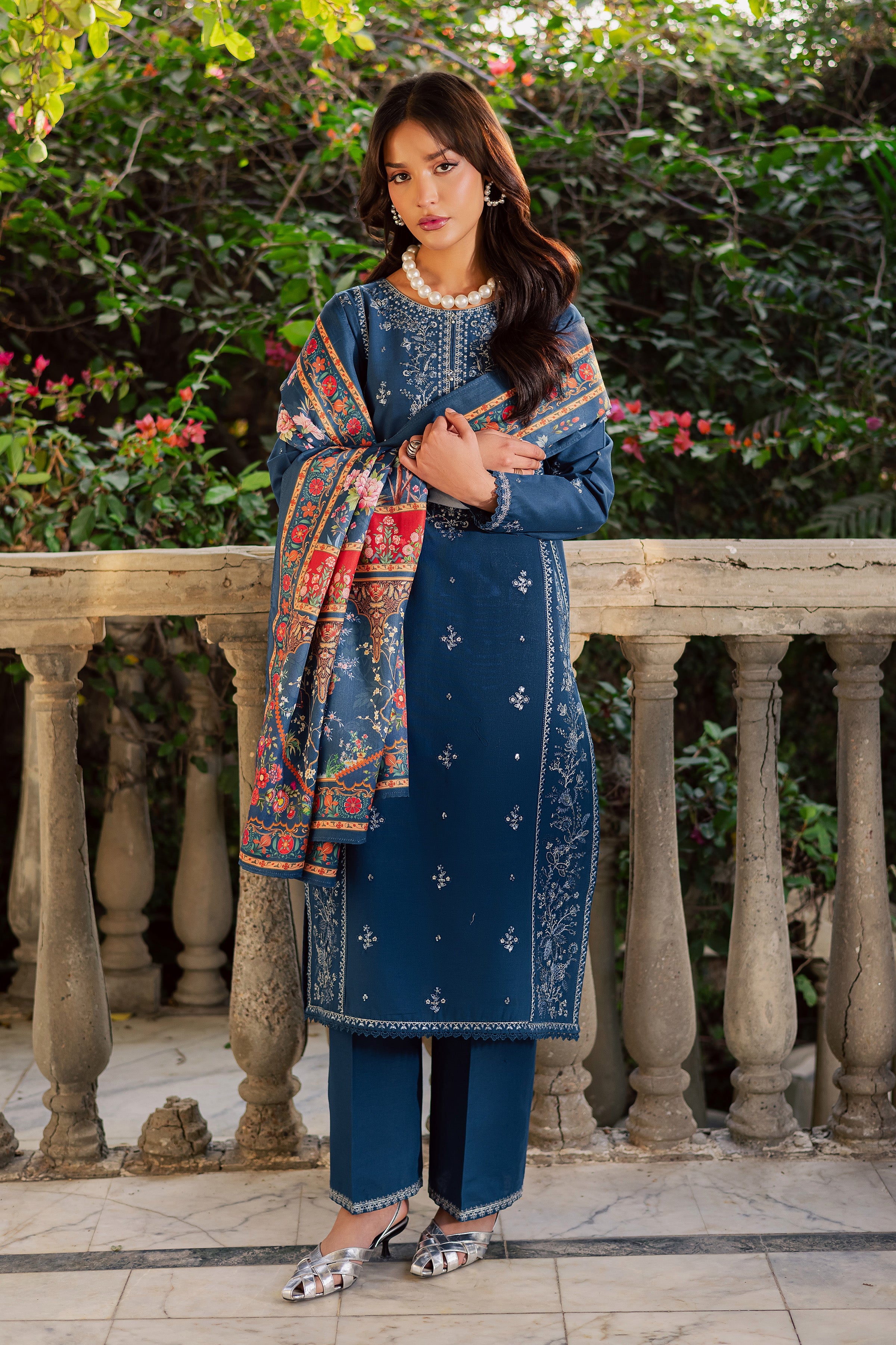 Nairobi 3Pc - Embroidered Lawn Dress