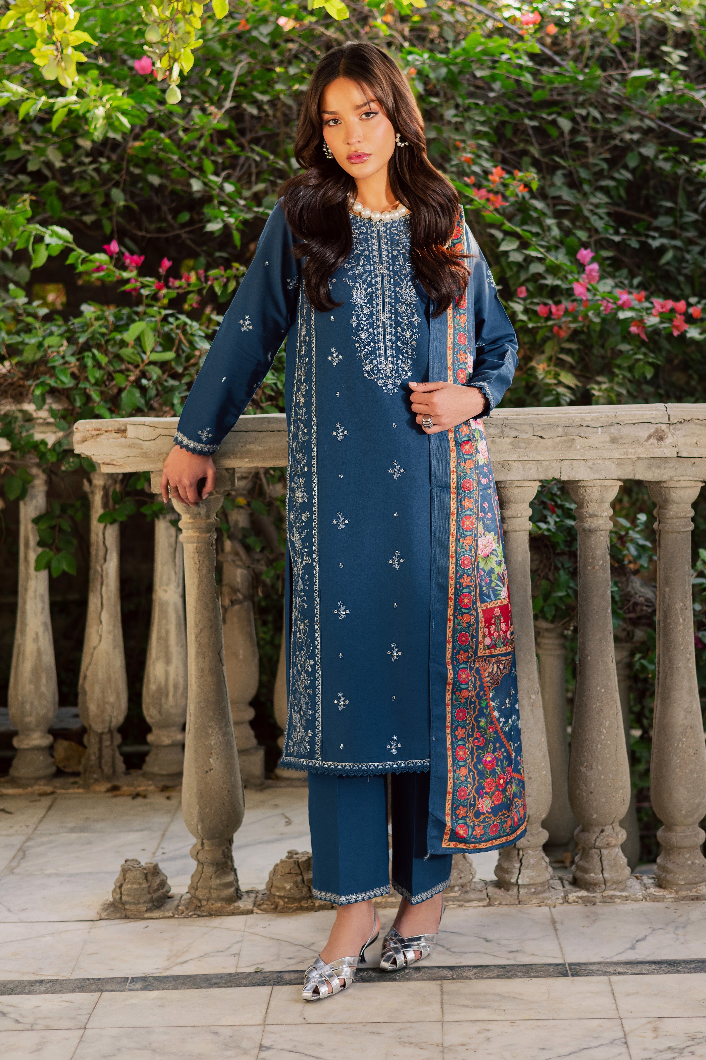 Nairobi 3Pc - Embroidered Lawn Dress
