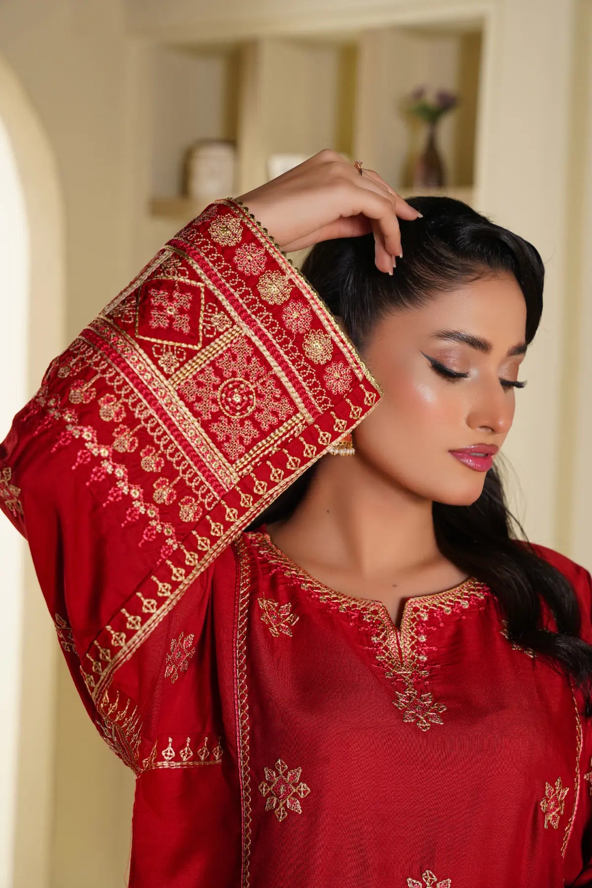 Imperial 2Pc - Embroidered Swiss Cambric Dress