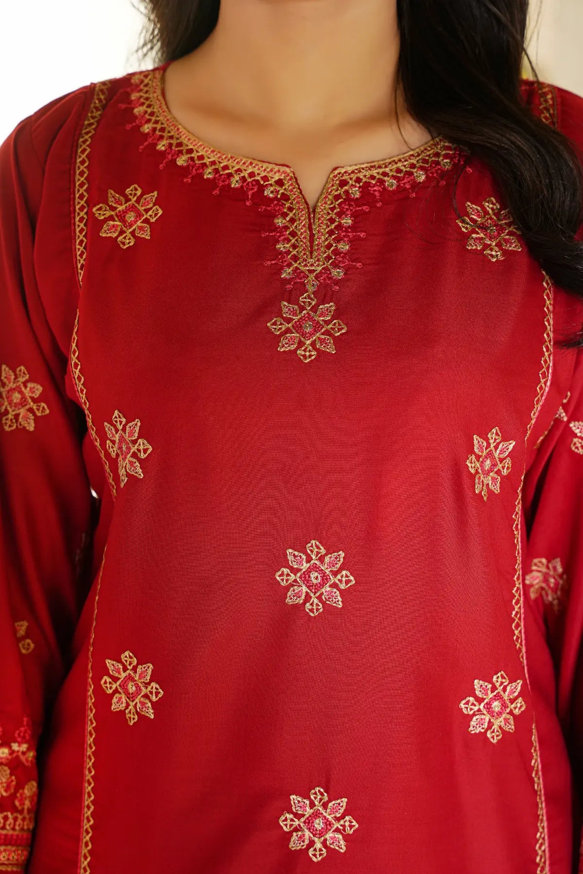 Imperial 2Pc - Embroidered Swiss Cambric Dress