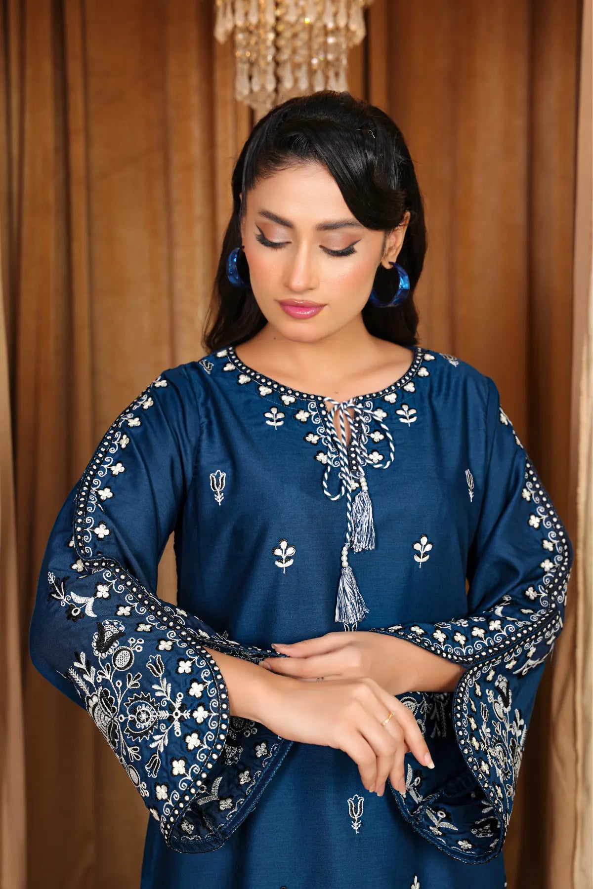 Zinc Beauty  Embroidered Swiss Cambric Dress