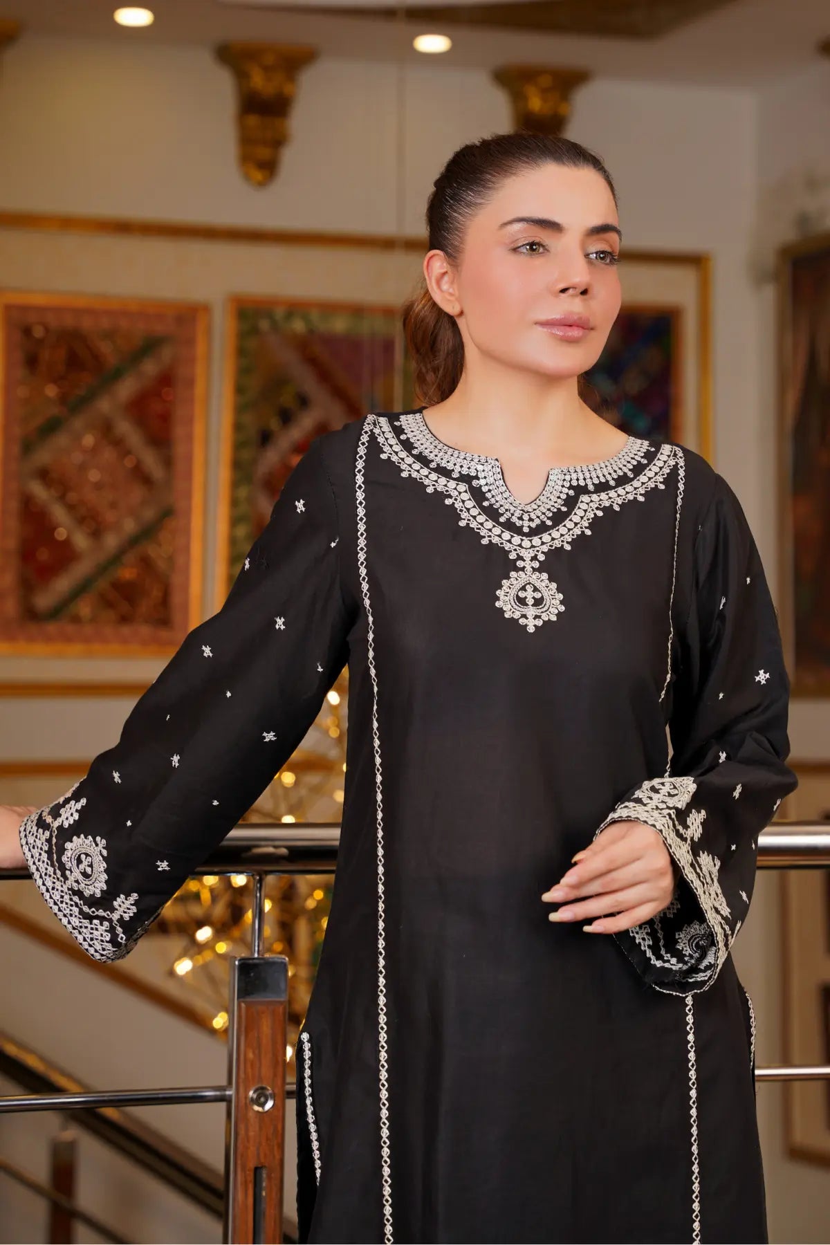 Zara 2pc Embroidered Dress