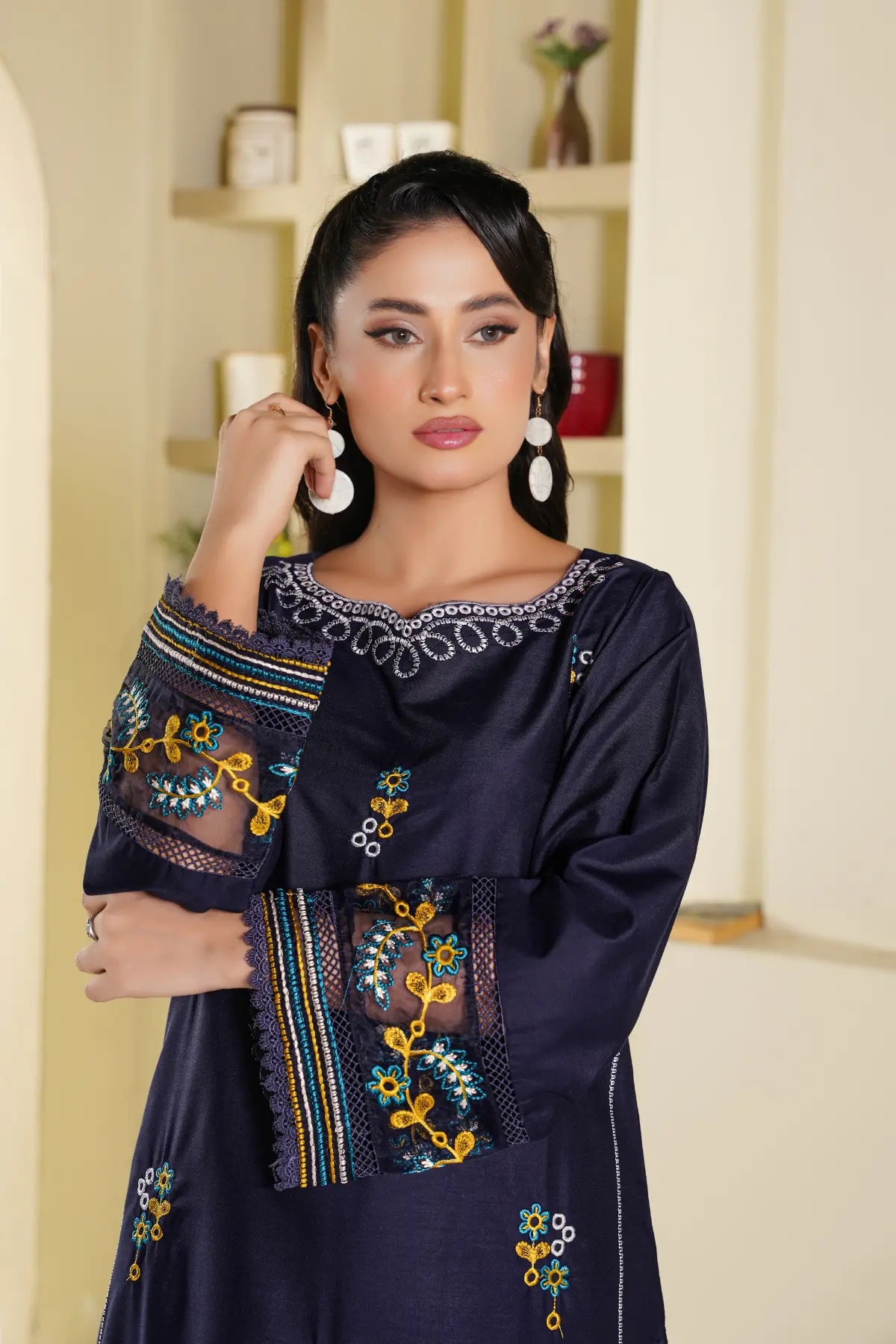 Reef 2Pc - Embroidered Swiss Cambric Dress