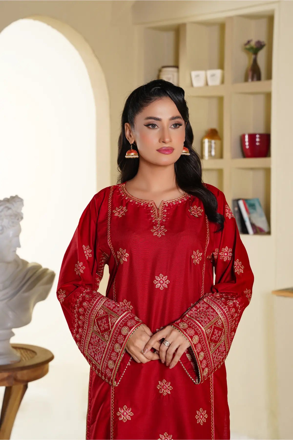 Imperial 2Pc - Embroidered Swiss Cambric Dress