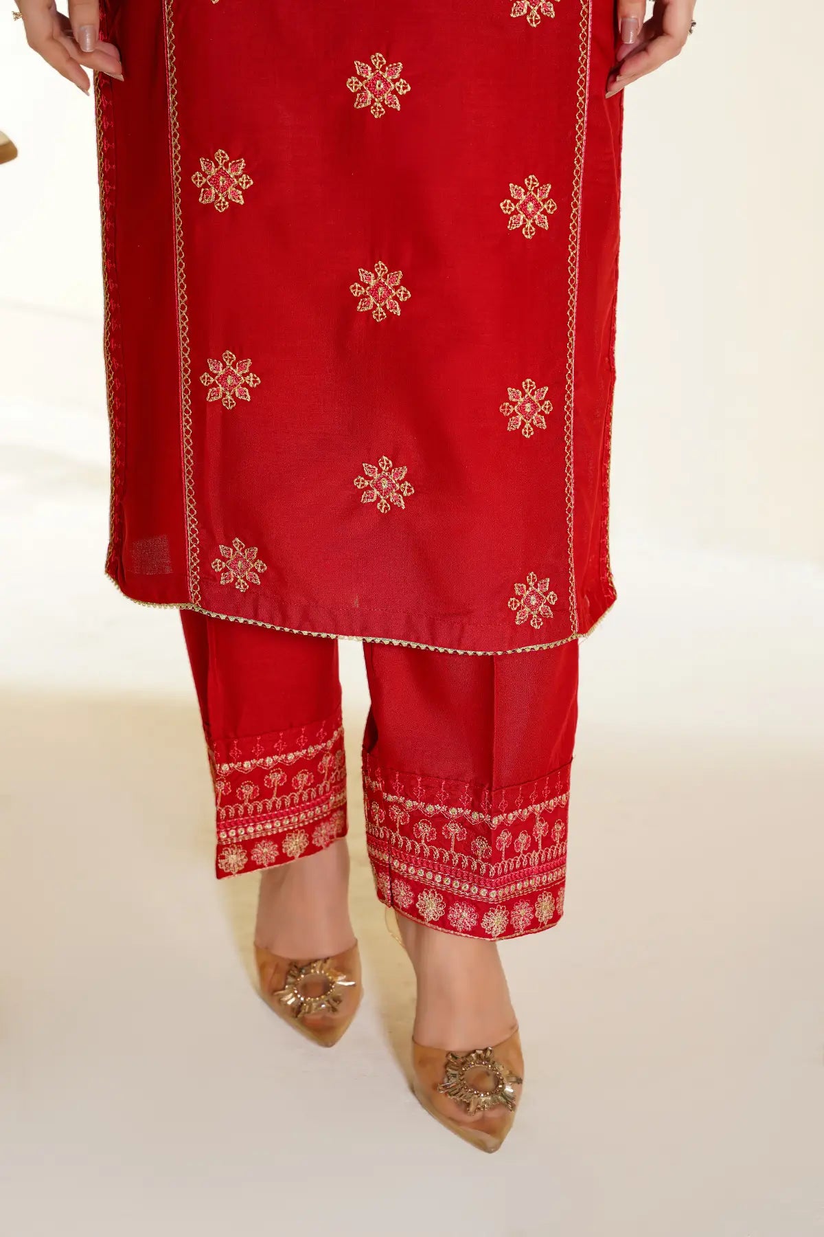 Imperial 2Pc - Embroidered Swiss Cambric Dress