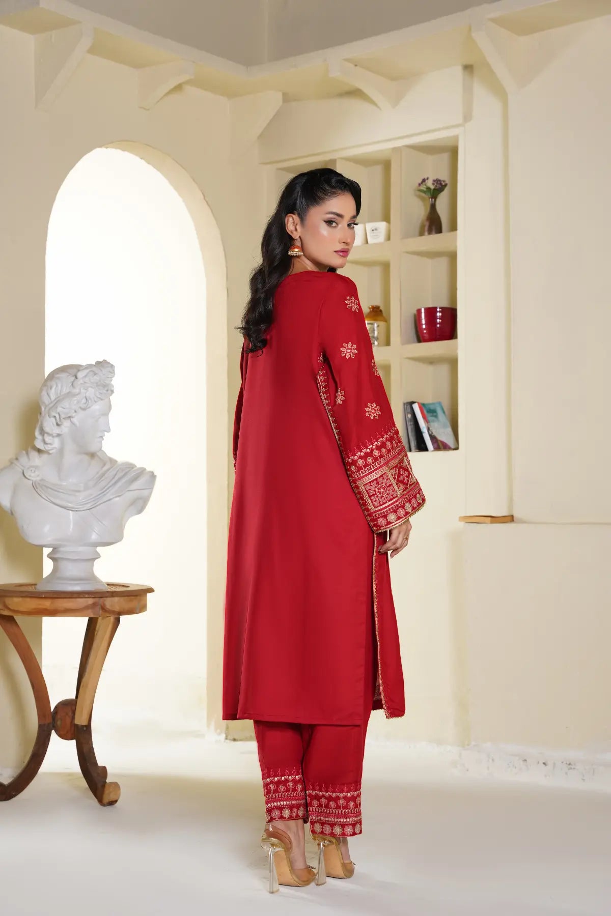 Imperial 2Pc - Embroidered Swiss Cambric Dress