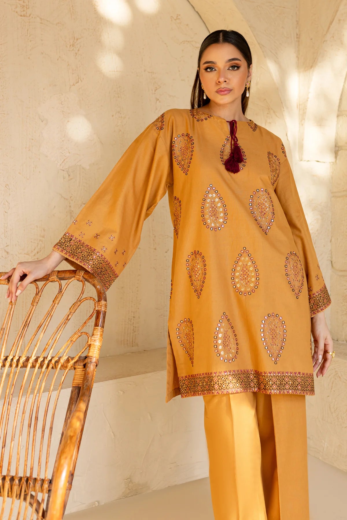 Embroidered Pima Lawn Dress