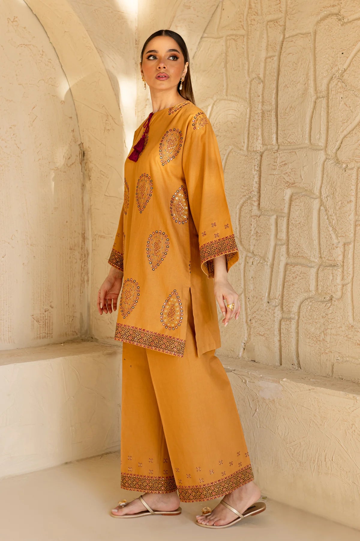 Embroidered Pima Lawn Dress